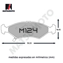 M124 Pastillas de freno delanteras para Ford / Kia 