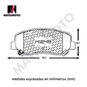 M1249 Pastillas de freno delanteras Mazda CX5 2012 - 2021 