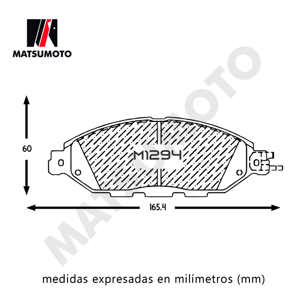 M1294 Pastillas de freno delanteras Nissan