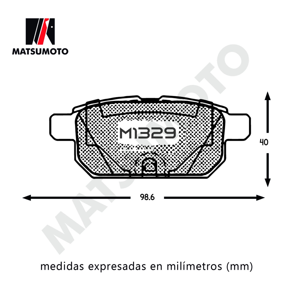 M1329 Pastillas de freno delanteras traseras para Suzuki