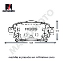 M1335 Pastillas de freno traseras Nissan Qashqai J11 / Renault Kadjar