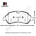 M1357 Pastillas de freno traseras ford