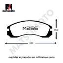 M256 Pastillas de freno delanteras Mitsubishi Montero Sport