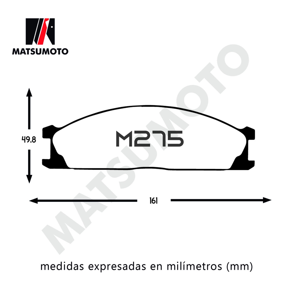 M275 Pastillas de freno Nissan