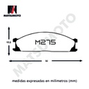 M275 Pastillas de freno Nissan