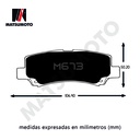 M673 Pastillas de freno delanteras Para Suzuki