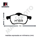 M759 M656 Pastillas de freno delanteras para chevrolet