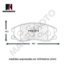 M934 Pastillas De Freno delanteras para Chevrolet / Suzuki