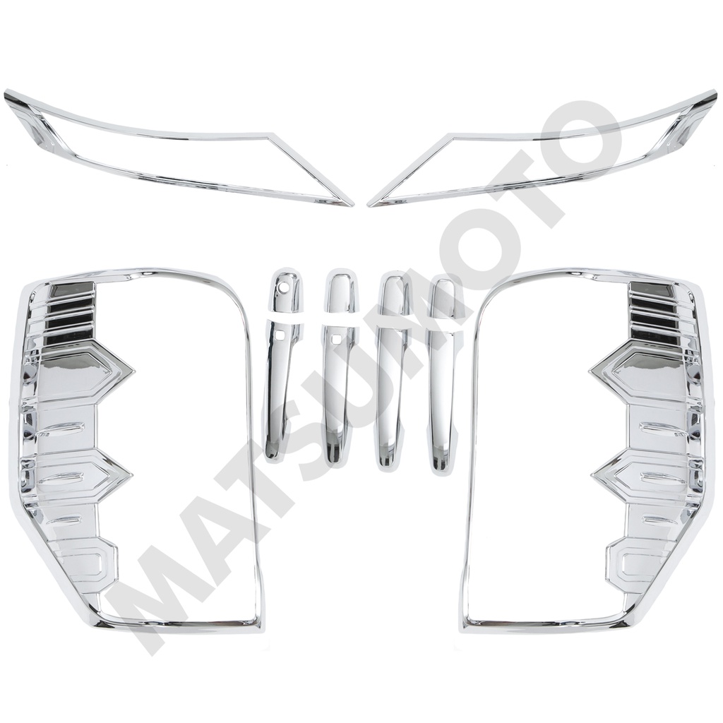 Kit Decorativo Exterior Cromo para Mitsubishi L200 2019 - ON