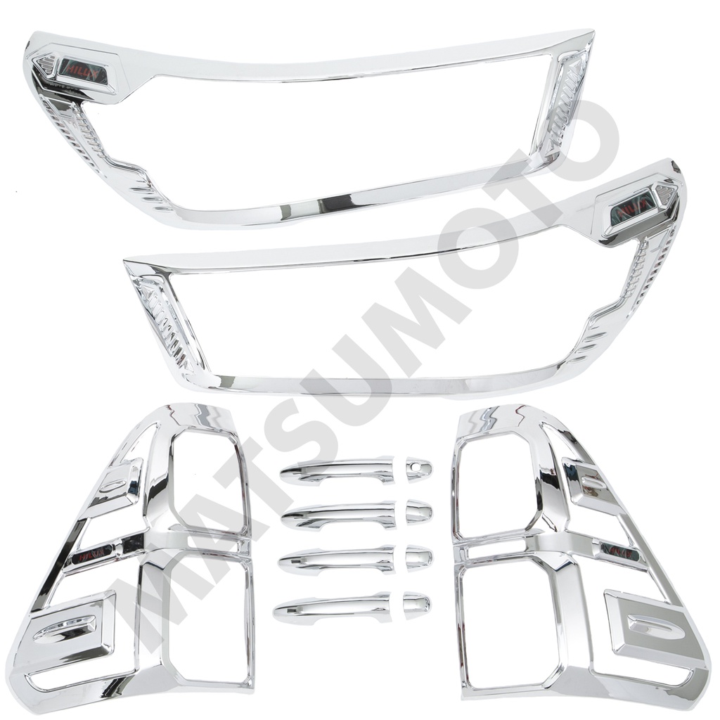 Kit Decorativo Exterior Cromo para Toyota Hilux Revo 2021 - ON