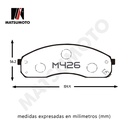 M426/M780 - Pastillas de Freno Cerámica Delanteras Para Hyundai  Kia