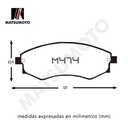 M474/M186 - Pastillas de Freno Semi-metálica Delantera Para Hyundai  Kia  Jac  Nissan