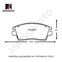 M1361 - Pastillas de Freno Semi-metálica Delantera Hyundai Kia