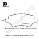 M1156 - Pastillas de Freno Semi-metálica Delantera Chery