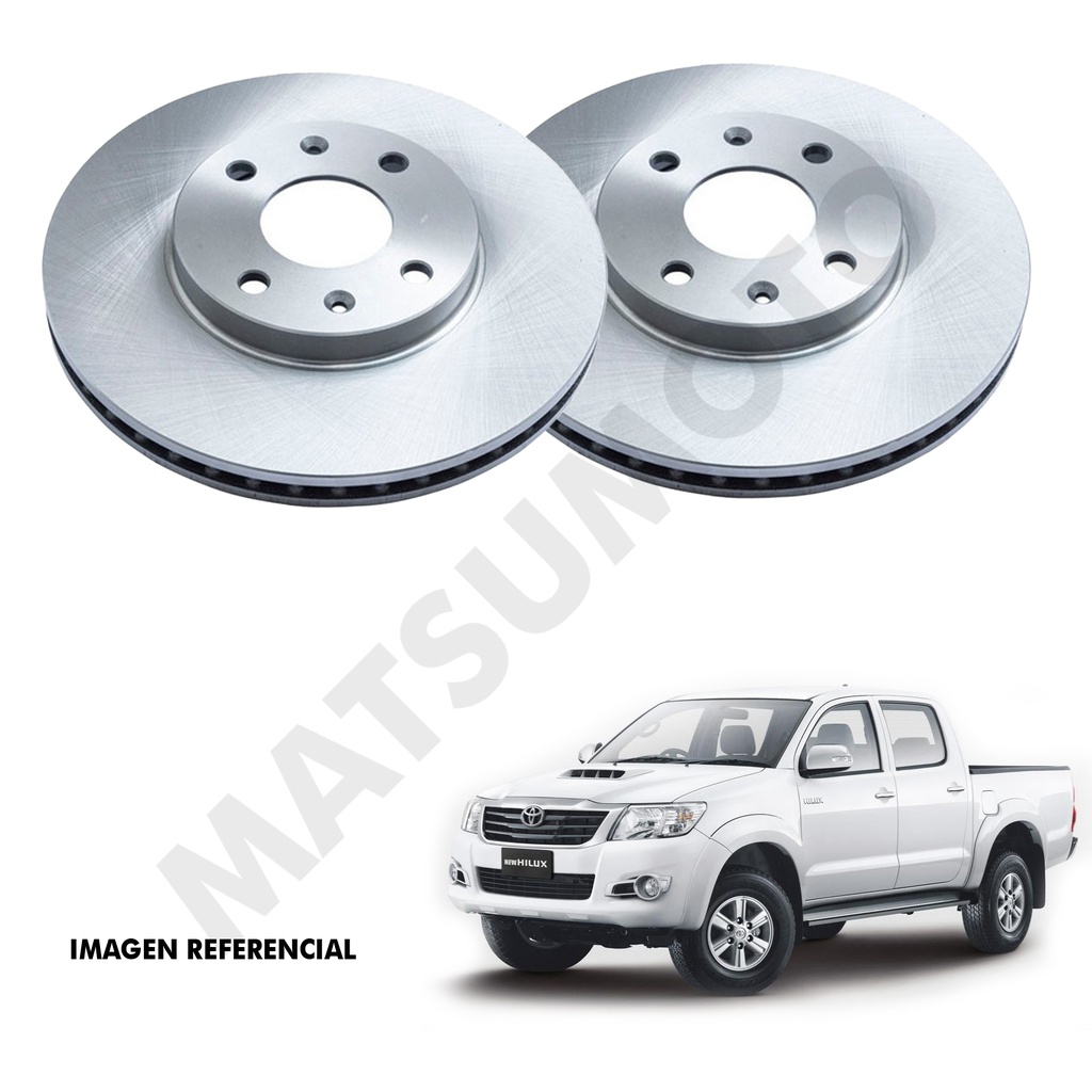 MD735 Disco de Freno Delantero Toyota Hilux DX / Vigo (2012-2015) / Prado / 4 Runner (2016-2022)