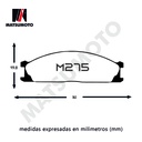 M275 - Pastillas de Freno Cerámica Nissan