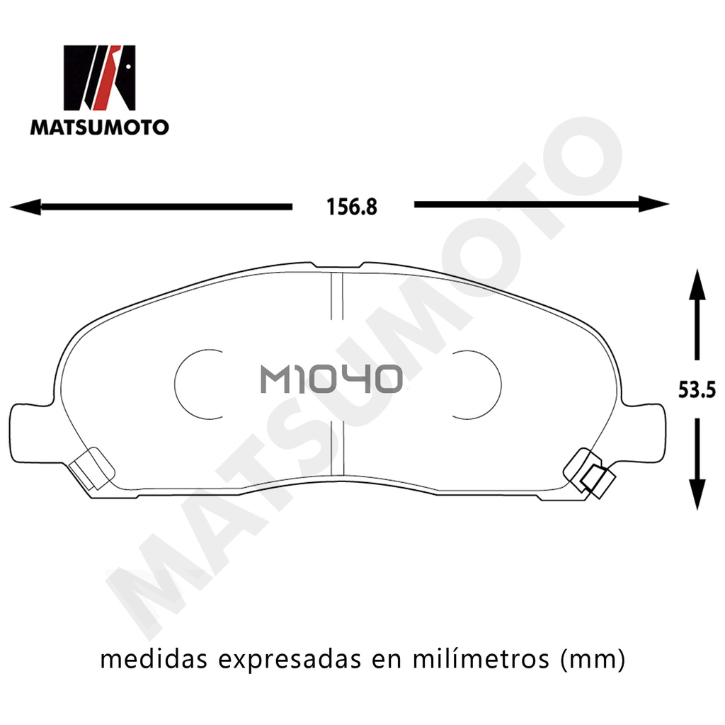 M1040-Pastillas de Frenos Cerámicas Delanteras, Para Mitsubishi Charriot 1998-2003