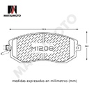 M1208 Pastillas de Freno Semi Metalica Delantera Subaru XV Crostrek