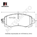 M1431 Pastillas de Freno Ceramica Delantera Subaru