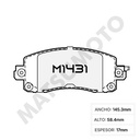 M1431 Pastillas de Freno Semi Metalica Delantera Subaru