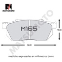 M165 Pastillas de Freno Semi Metalica Delantera Honda