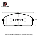 M780 - Pastillas de Freno Cerámica Delanteras para Hyundai D1520-8729