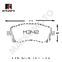 M342 Pastillas de Freno Ceramica Delantera Subaru