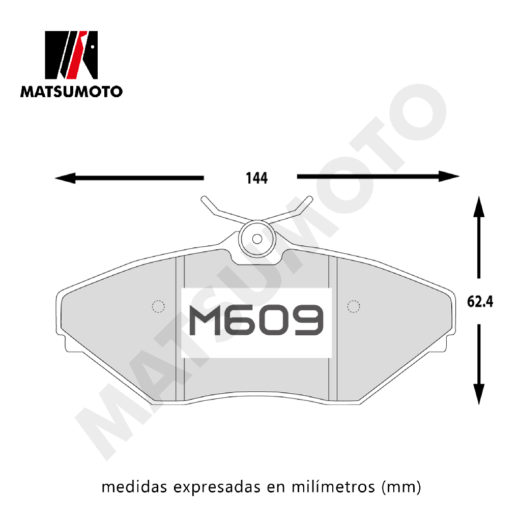 M609 Pastillas de Freno Semi Metalica Delantera Mahindra Scorpio