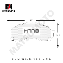 M778 Pastillas de Freno Semi Metalica Delantera Subaru