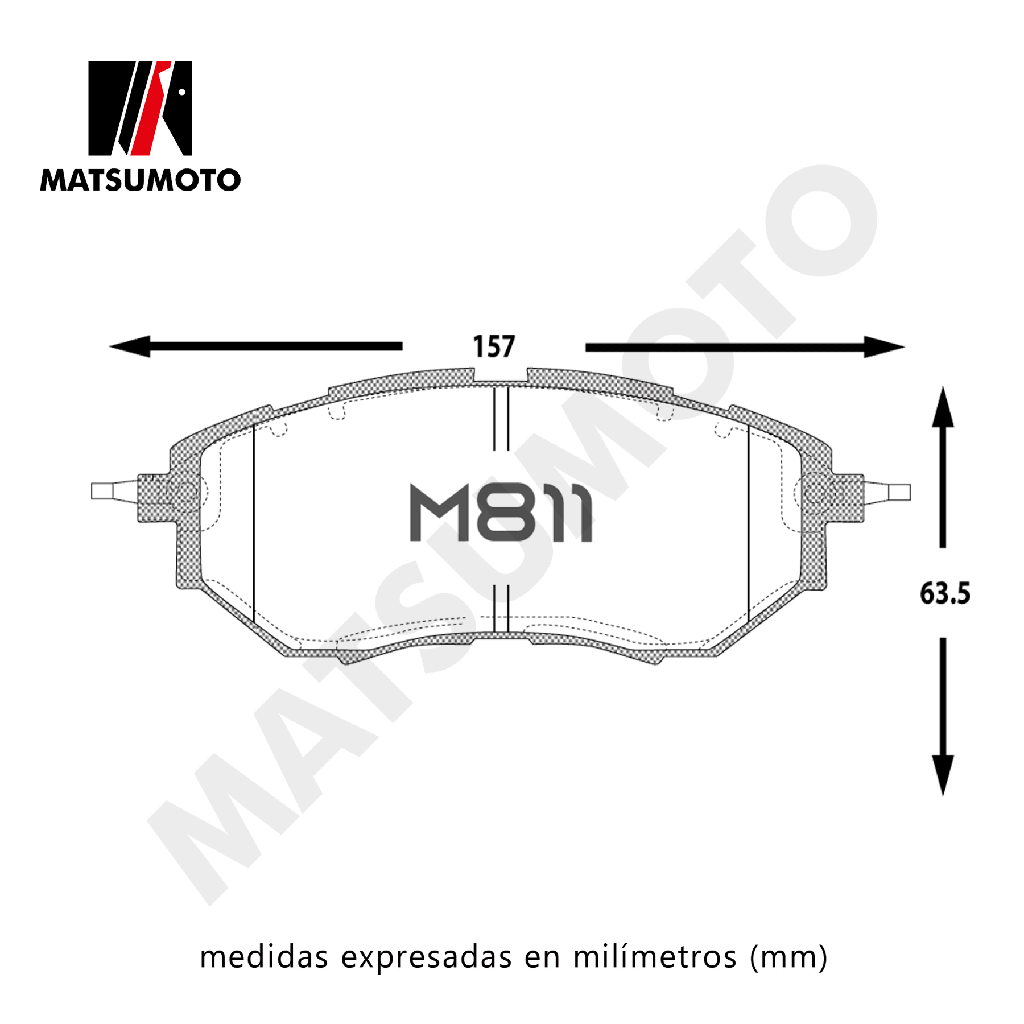 M811 Pastillas de Freno Ceramica Delantera Subaru Legacy / Forester / Outback / Tribeca