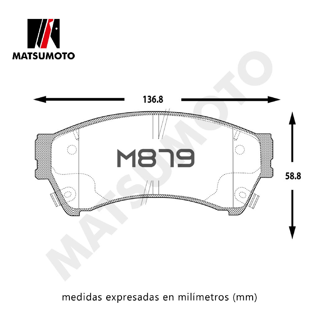 M956 / M879 Pastillas de Freno Ceramica Delantera Mazda 6 (2006-2013)