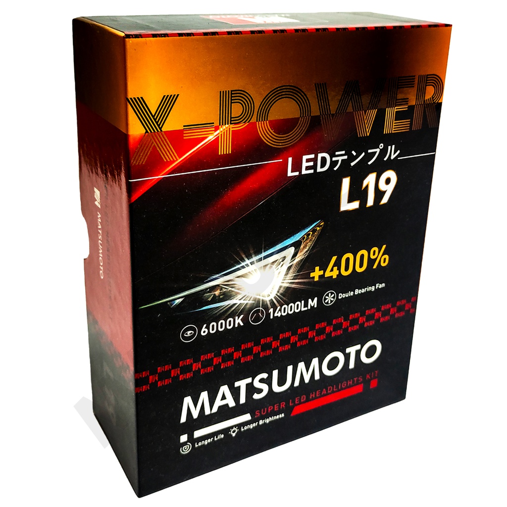 Set Ampolletas Super Led 880-L19 14.000 lumenes