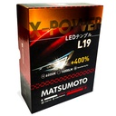 Set Ampolletas Super Led 9006-L19 14.000 lumenes