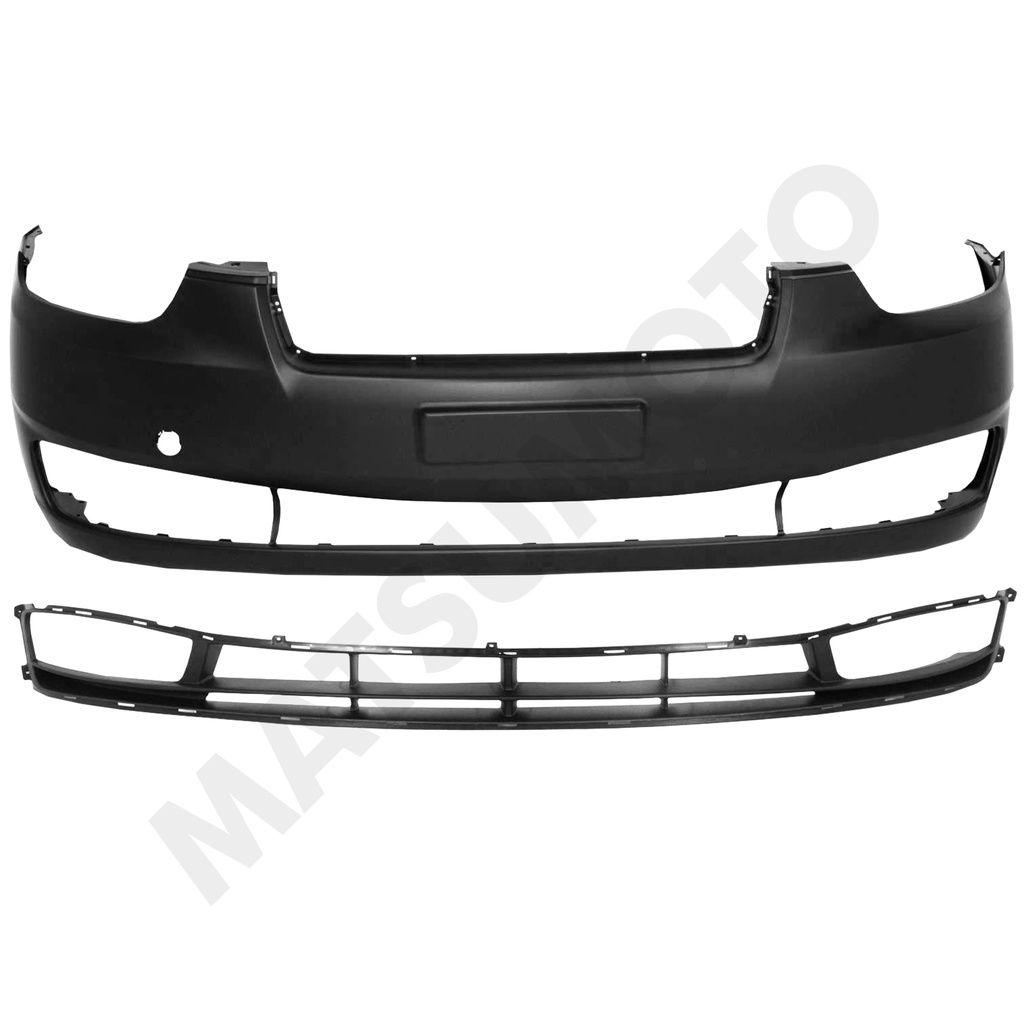 Parachoque Delantero con Rejilla para Hyundai New Accent 2006 - 2011