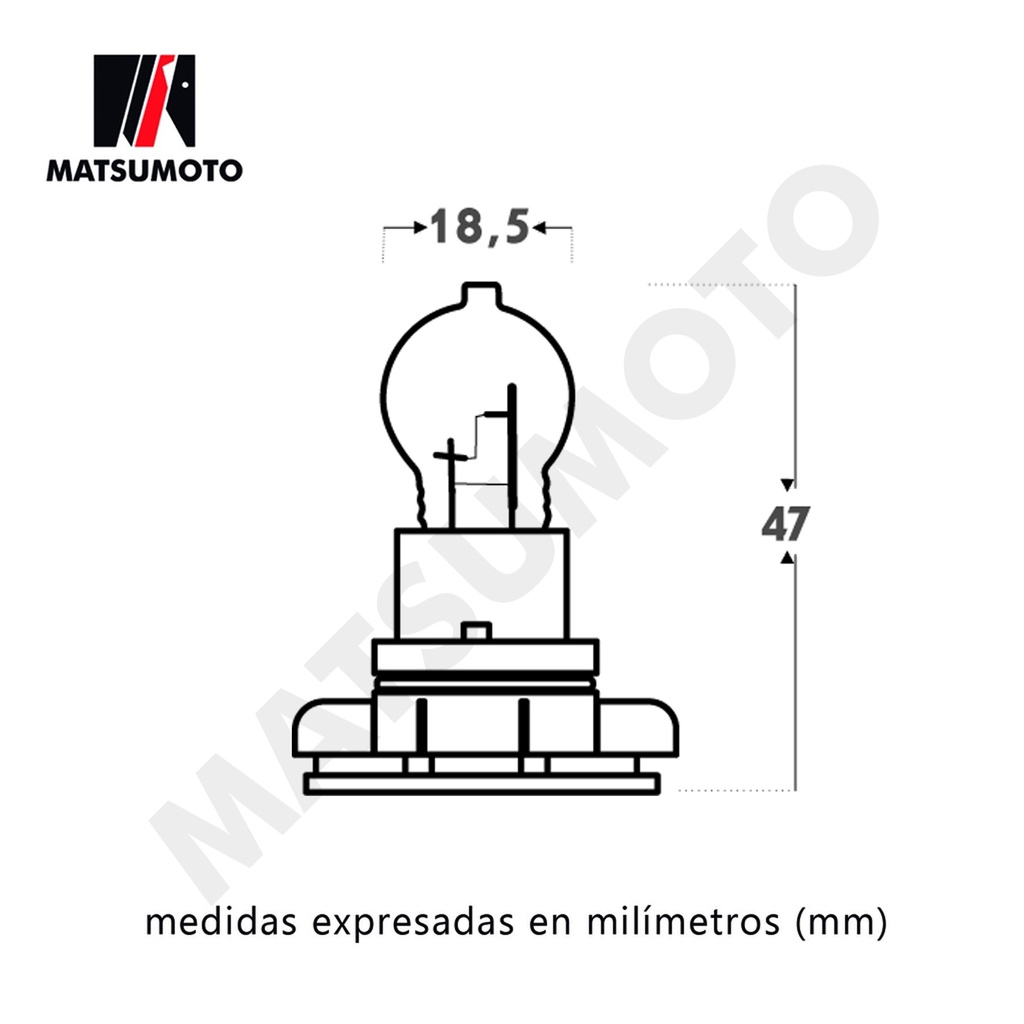 Ampolletas PSX24W Halogenas Standard