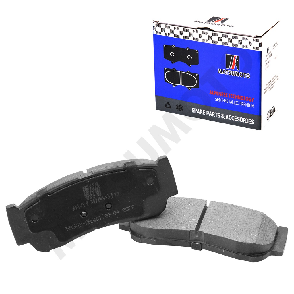 M938/M650 Pastillas de Freno Semi-metálica Traseras Hyundai / Kia / Maxus