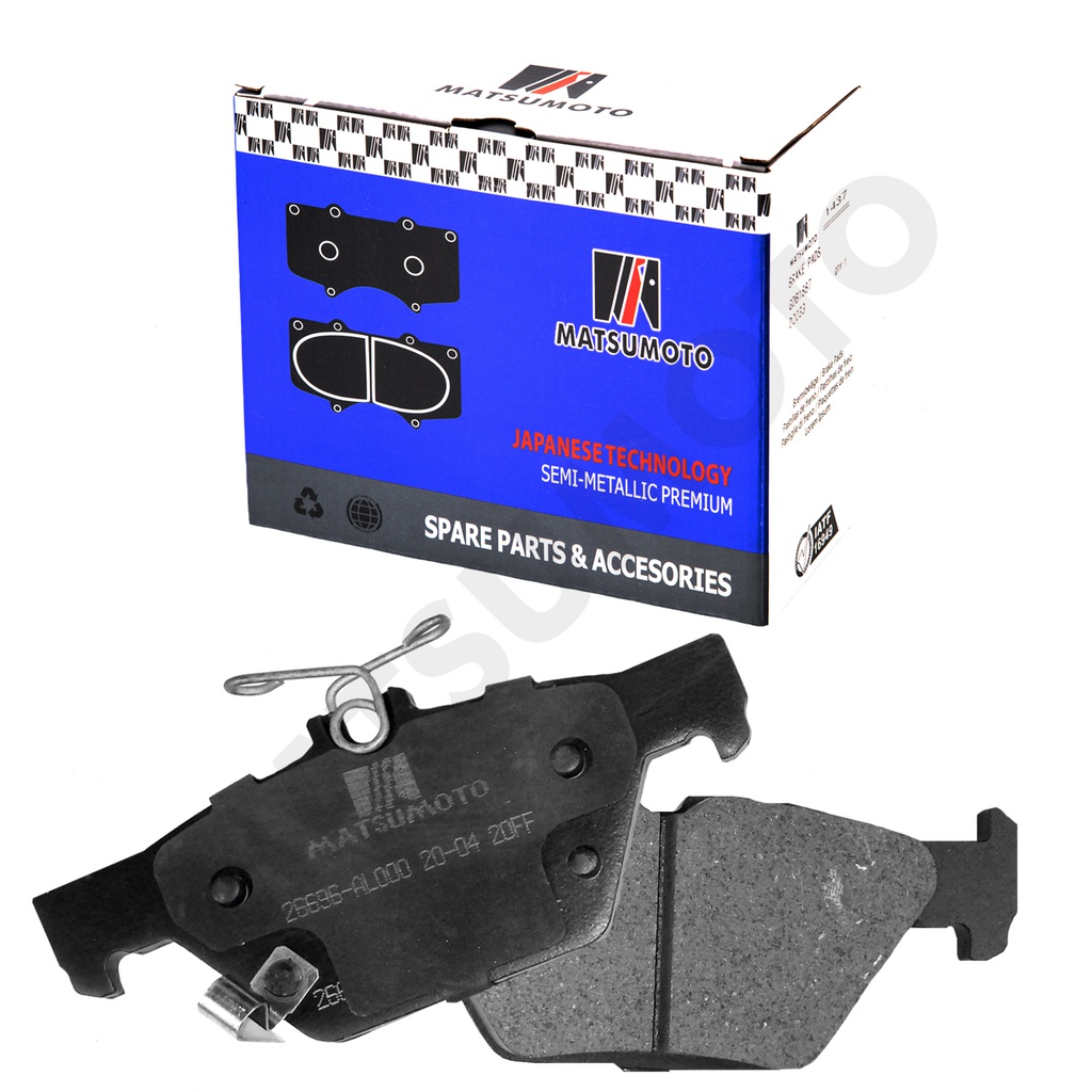 M1430 Pastillas de Freno Semi-metálica Traseras Subaru