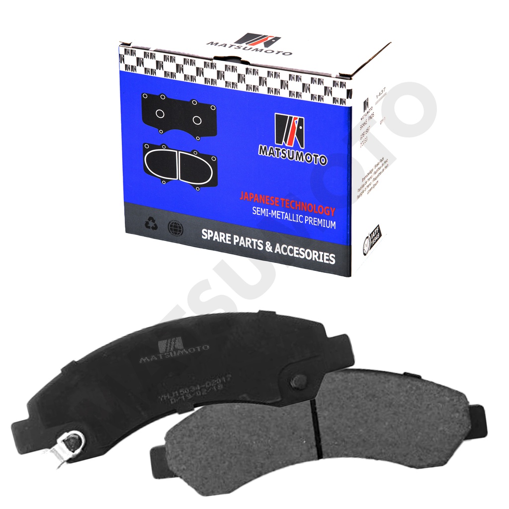 M1037 Pastillas de Freno Semi-metálica Delanteras Great Wall Wingle / Haval H2 / Haval H3