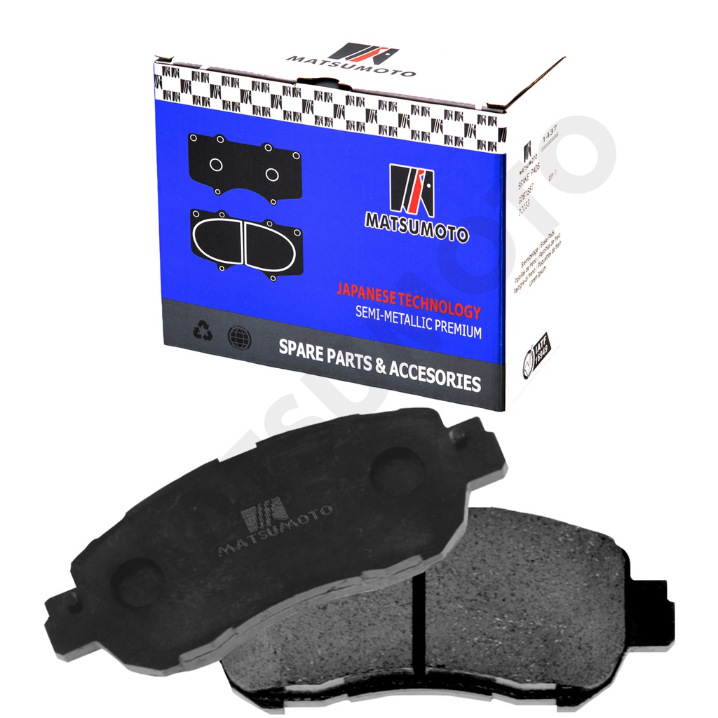 M1407 Pastillas de Freno Semi-metálica Delanteras Nissan Versa (2019-2025) / Mazda 2 (2014-2025)