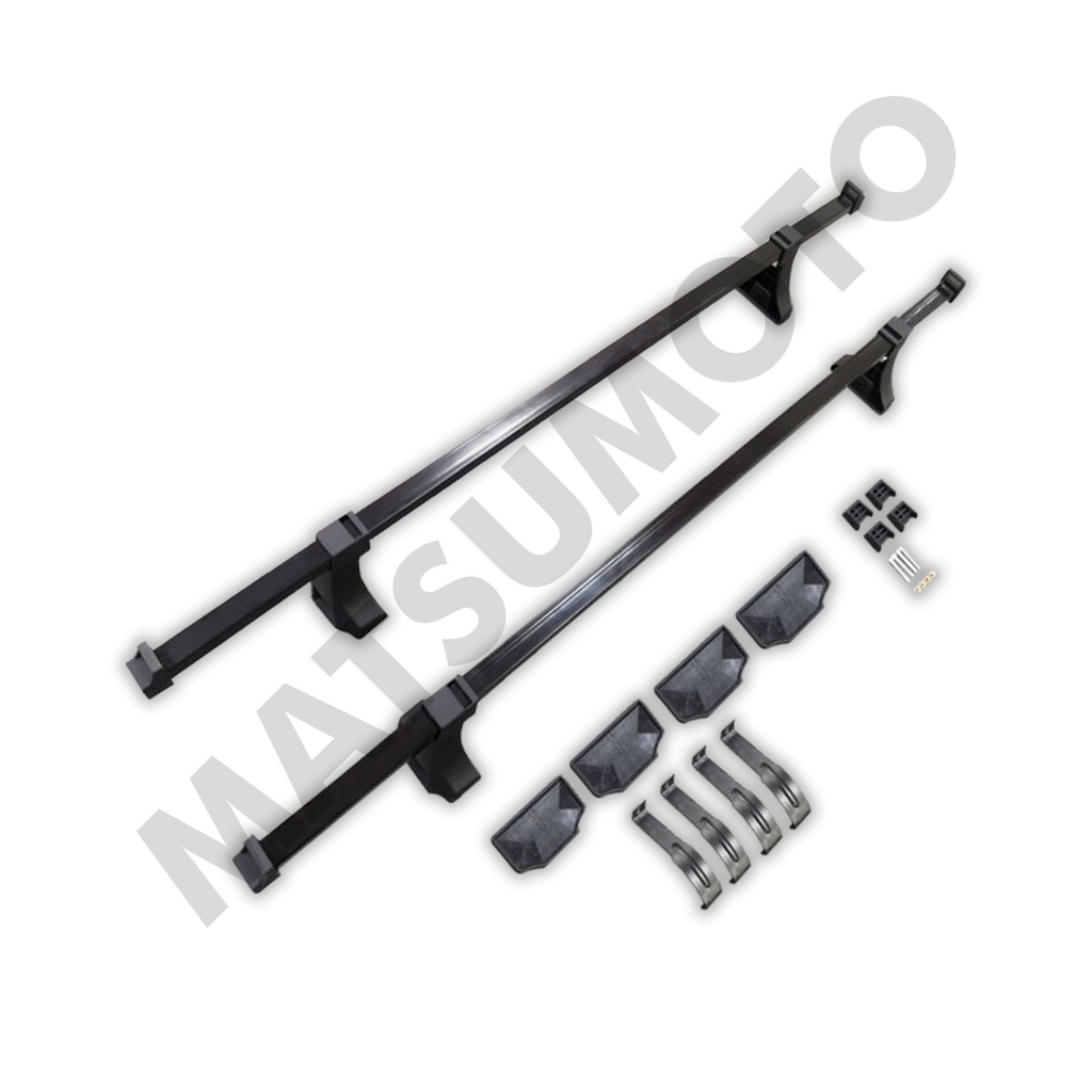 Set Barras transveral tipo Universal con ganchos - 120 CM - NEGRA