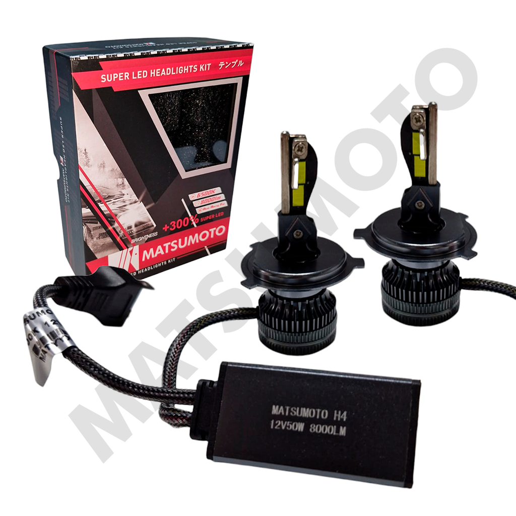 Set de Ampolletas LED L18 H4 8000lm