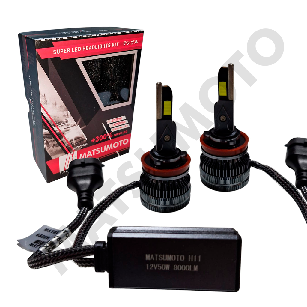 Set de Ampolletas LED L18 H11 8000lm (H8/H9/H16)