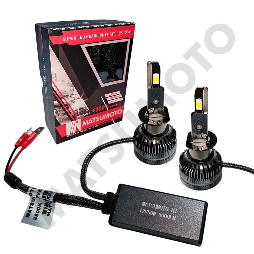 Set de Ampolletas LED L18 H1 8000lm