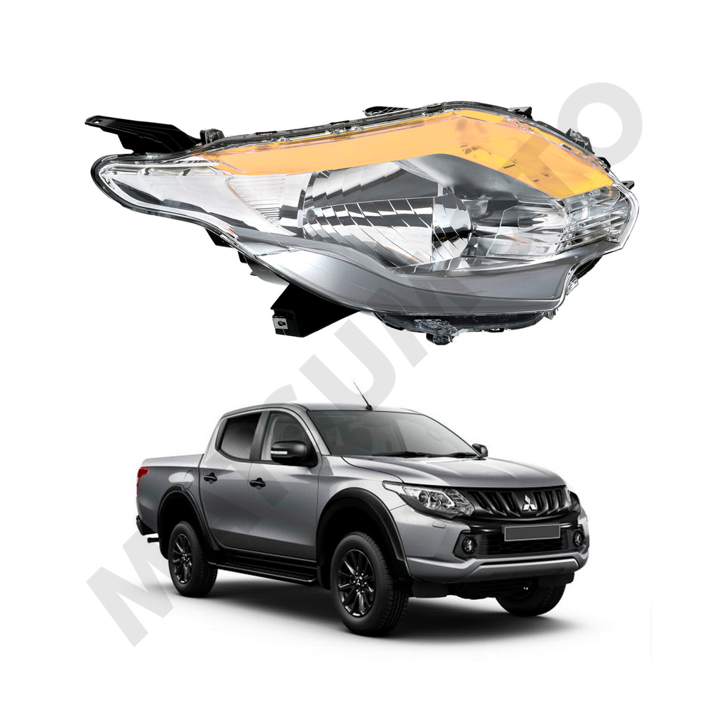 Óptico Derecho Mitsubishi L200 (2016-2018) Fondo cromado