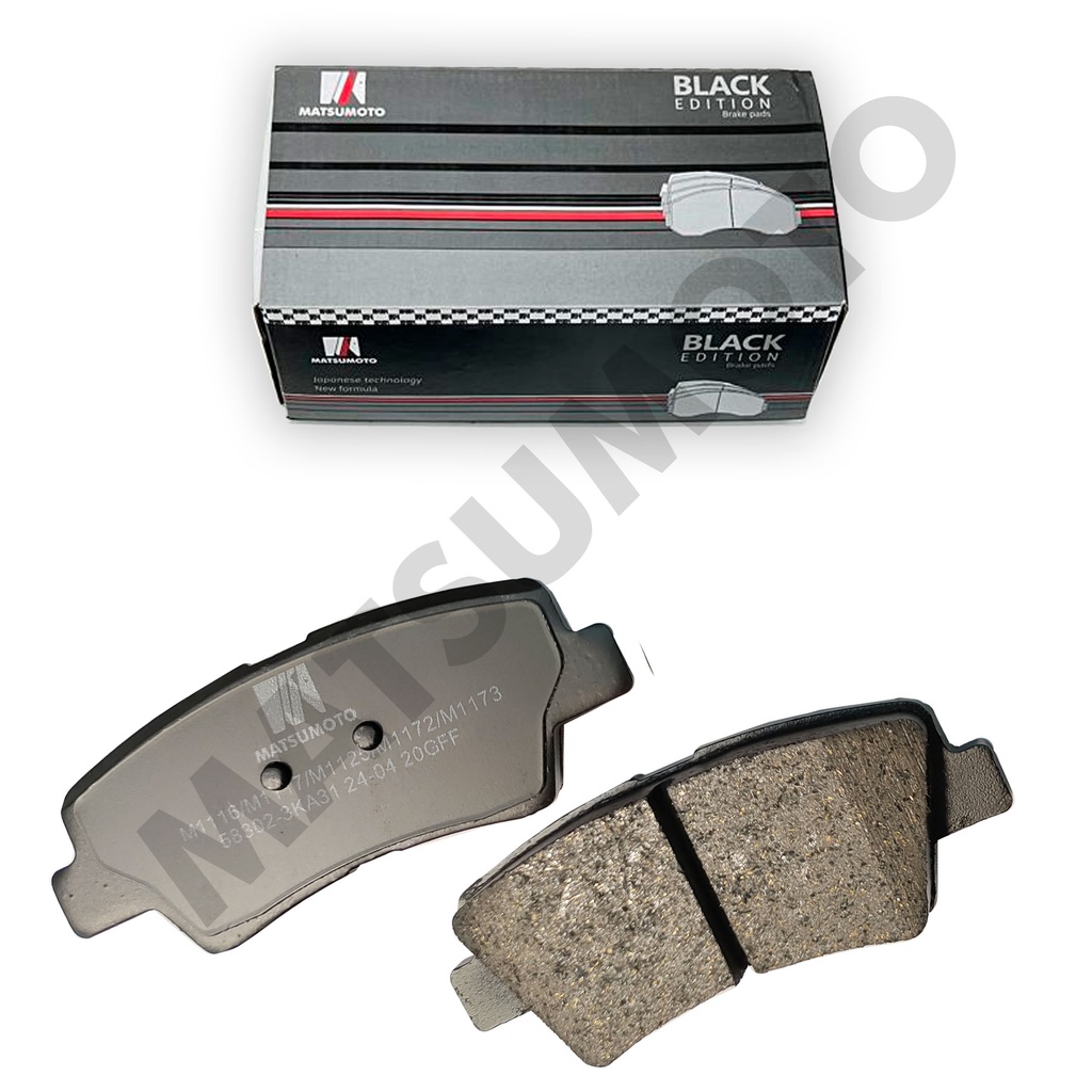 M1116/M1117/M1125/M1172/M1173 Pastillas de Freno Low Metal Traseras Hyundai / Kia / SsangYong / Changan