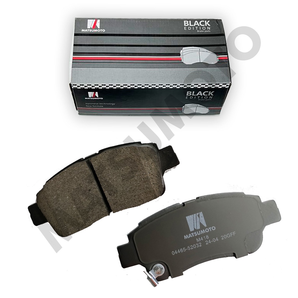 M418 - Pastillas de Freno Low Metal Black Edition Delanteras Toyota Yaris Vitz (2000-2005)