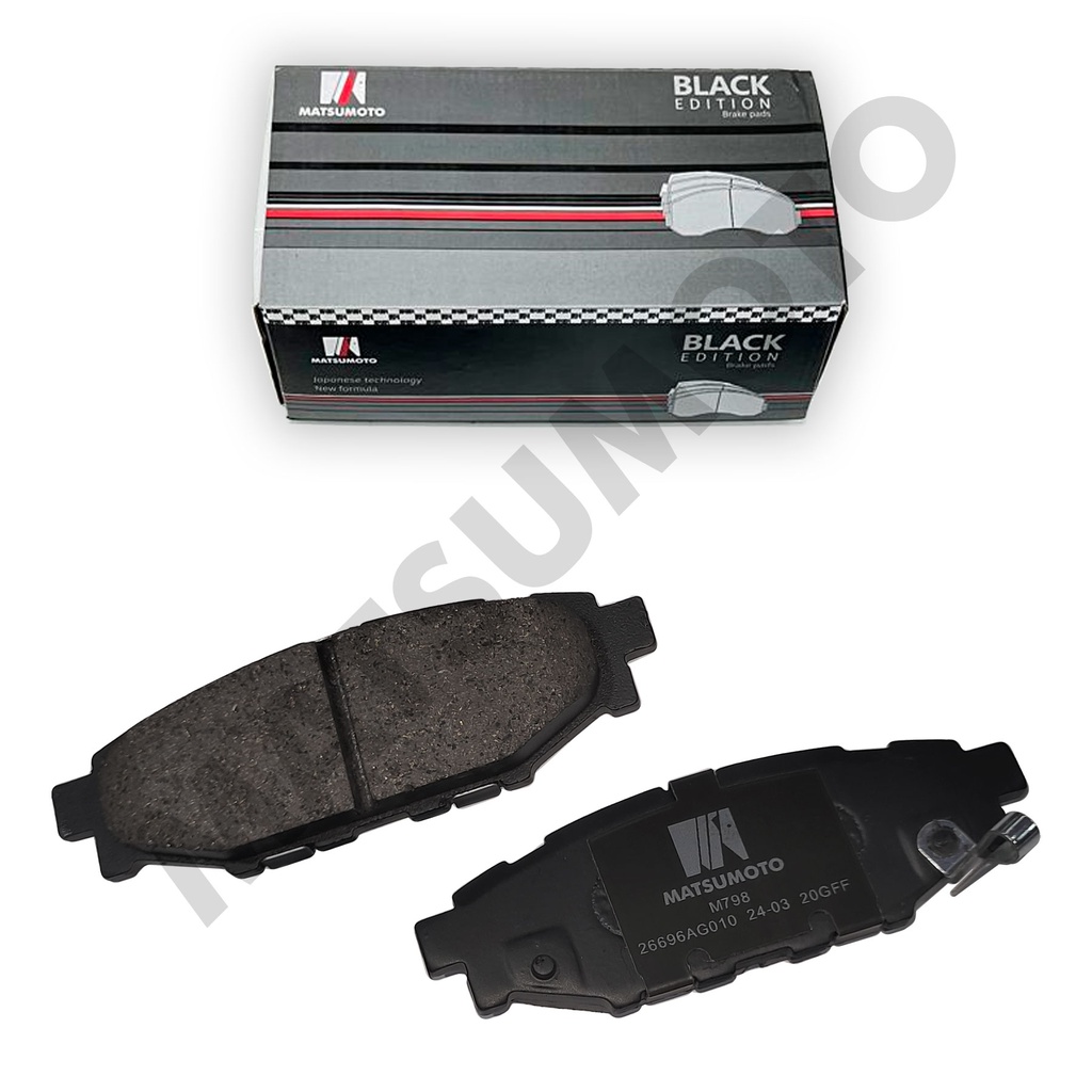 M798 Pastillas de Freno Low Metal Traseras Subaru
