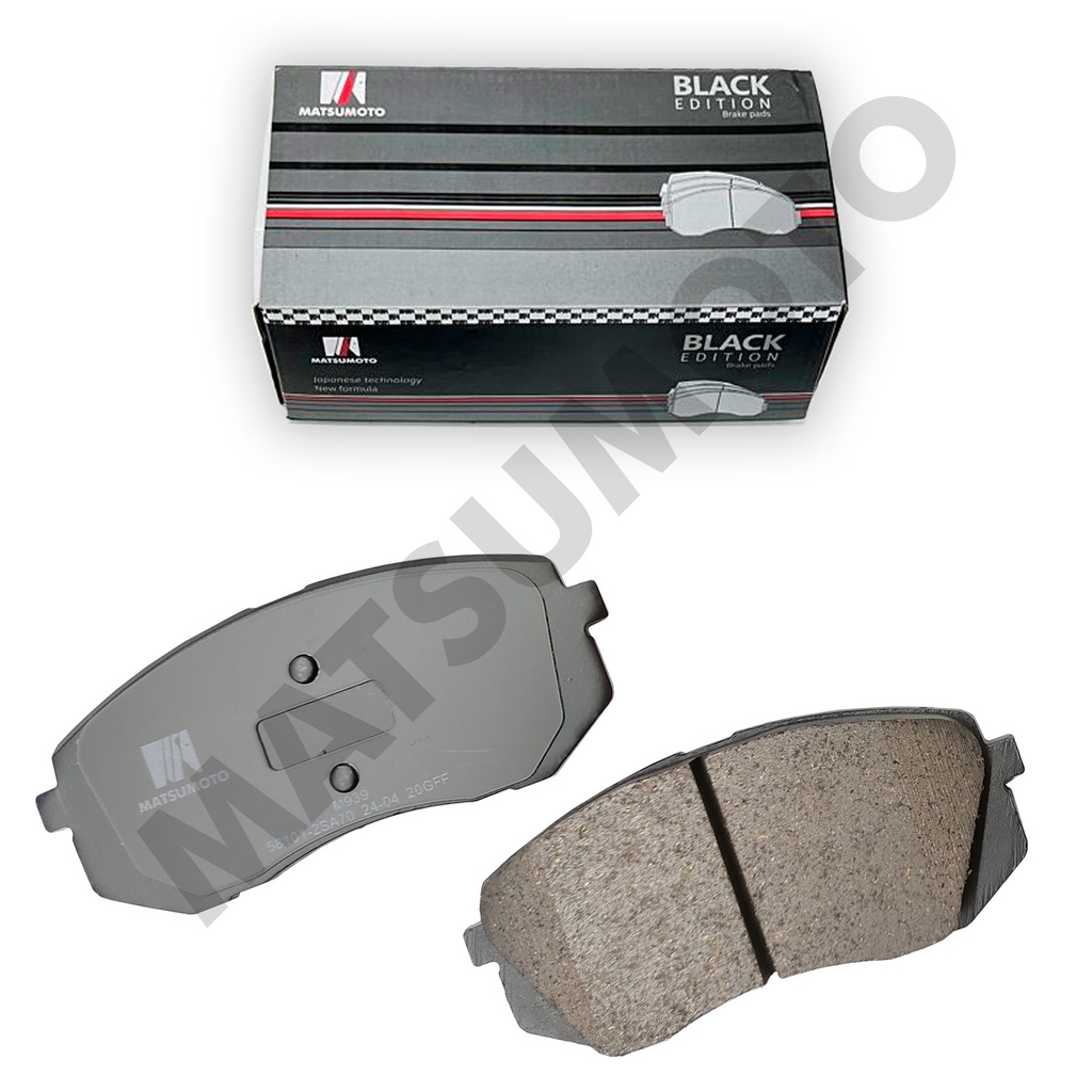 M939 - Pastillas de Freno Low Metal Black Edition Delanteras Hyundai Sonata -Tucson, Kia Sportage-Optima