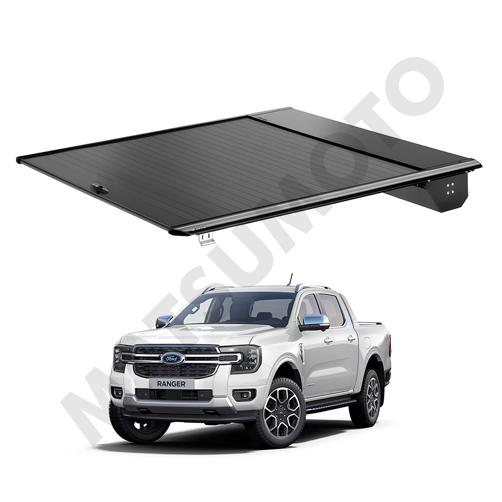 Cubierta Retráctil Ford Ranger LIMITED (2023-ON) / Sistema Manual de Aluminio High Performance con Cerradura antirrobo