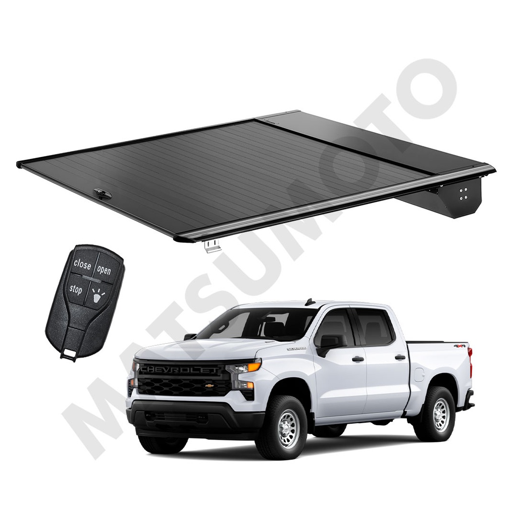 Cubierta Electrónica Retráctil Chevrolet Silverado 5,5 FT (2019-ON) / Aluminio